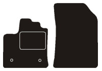 Front car mats suitable for Renault Express 2021-