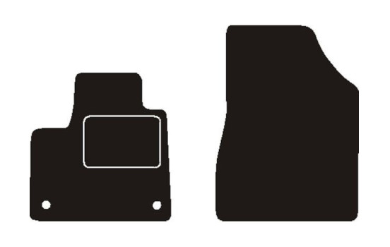 Front car mats suitable for Renault Kangoo III / Rapid 2021-