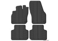 Gledring Rubber mats suitable for Cupra Terramar (KP1) 2024- (T profile 4-piece + mounting clips)