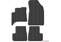 Gledring Rubber mats suitable for Fiat Grande Panda MHEV 2025- (T profile 4-piece + mounting clips)
