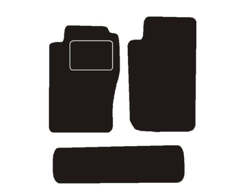 Mat set needle felt (black) Nissan patrol y61 from 1997 ->