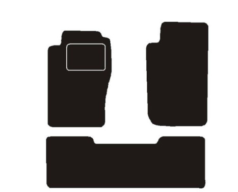 Mat set needle felt (black) Nissan patrol y61 hardtop 1997 ->