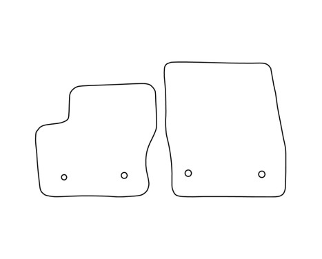 Mats Velor suitable for Ford Transit Connect 2016- (only front mats), Image 6