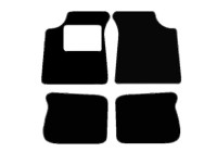Needle felt mat set (black) Morgan according to model (1st)