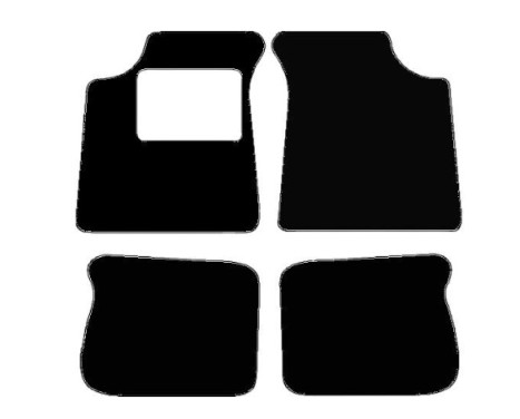 Needle felt mat set (black) Morgan according to model (1st)