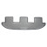 Rubber mat suitable for 3rd row Volkswagen Sharan / Seat Alhambra 2010+