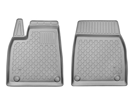 Rubber mats front set suitable for Tesla Model X 2021 - 2-piece