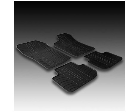 Rubber mats suitable for Alfa Romeo 147 2000-/GT 2004- (T-Design 4-piece + mounting clips), Image 2