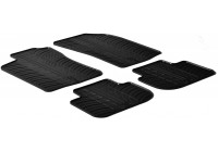 Rubber mats suitable for Alfa Romeo 147 2000-/GT 2004- (T-Design 4-piece + mounting clips)