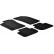 Rubber mats suitable for Alfa Romeo 147 2000-/GT 2004- (T-Design 4-piece + mounting clips)