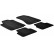 Rubber mats suitable for Alfa Romeo 159 2005- (T-Design 4-piece + mounting clips)