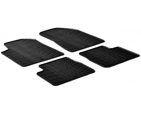 Rubber mats suitable for Alfa Romeo Giulietta 2010-2014 (T-Design 4-piece)