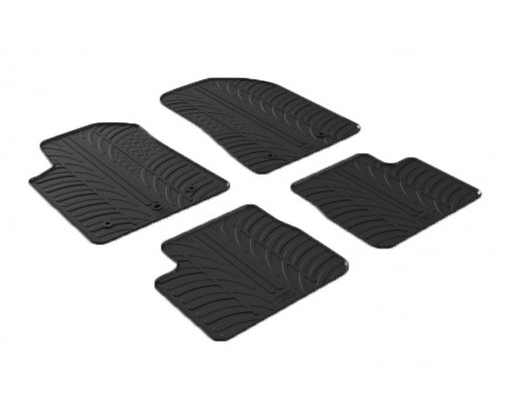 Rubber mats suitable for Alfa Romeo Giulietta 2014- (T-Design 4-piece)