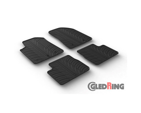 Rubber mats suitable for Alfa Romeo Giulietta 2014- (T-Design 4-piece), Image 2
