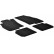 Rubber mats suitable for Alfa Romeo Mito 3-door 2008- (T-Design 4-piece + mounting clips)