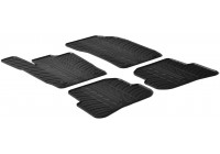 Rubber mats suitable for Audi A1 2010- (4-piece + mounting clips)