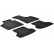 Rubber mats suitable for Audi A3 2003-2012 (T-Design 4-piece + mounting clips)