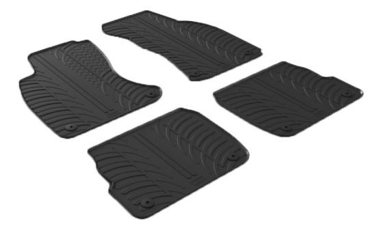 Rubber mats suitable for Audi A6 1997-2004 (T-Design 4-piece)