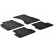 Rubber mats suitable for Audi A7 2010- / A6 2011- (T-Design 4-piece + mounting clips)