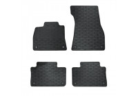 Rubber mats suitable for Audi E-Tron 2018- (4-piece with mounting points)