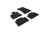 Rubber mats suitable for Audi E-Tron 2018- (T-Design 4-piece + mounting clips)