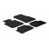 Rubber mats suitable for BMW 1 series F20 2011- (T-Design 4-piece + mounting clips)