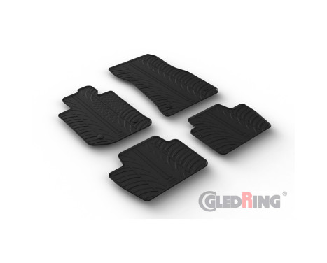 Rubber mats suitable for BMW 4 Series (G22) Coupe 2020- (4-piece)