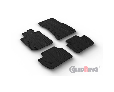 Rubber mats suitable for BMW 4 Series (G22) Coupe 2020- (4-piece), Image 2