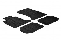 Rubber mats suitable for BMW 5 series F10/F11 2010- (T-Design 4-piece + mounting clips)