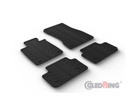 Rubber mats suitable for BMW 5-Series G60 Sedan 2023 - excl. i5 (T profile 4-piece + mounting clips), Image 2