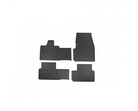 Rubber mats suitable for BMW i3 (L01) 2013- (4-piece with mounting points)
