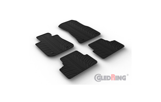 Rubber mats suitable for BMW i4 (G26) 2021- (T profile 4-part + mounting clips), Image 2