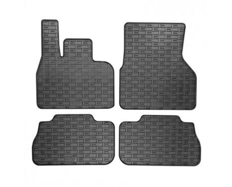 Rubber mats suitable for BMW iX (I20) 2021- (4-piece + mounting system)