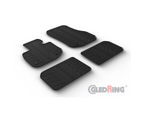Rubber mats suitable for BMW iX1 (U11) 2022- (T profile 4-piece), Image 2