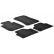 Rubber mats suitable for BMW X1 2009-2015 (T-Design 4-piece + mounting clips)