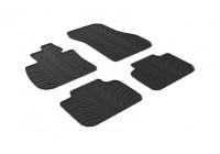 Rubber mats suitable for BMW X2 F39 2/2018- (T-Design 4-piece + mounting clips)