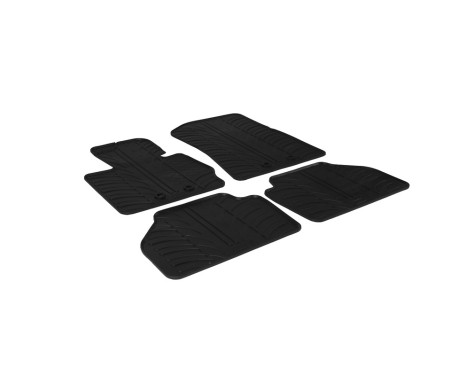 Rubber mats suitable for BMW X4 F26 2014- (T-Design 4-piece + mounting clips), Image 2