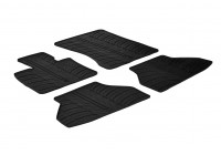 Rubber mats suitable for BMW X6 2008-2014 (T-Design 4-piece + mounting clips)