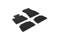 Rubber mats suitable for BMW X6 (G06) 2019- (T-Design 4-piece + mounting clips)