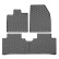 Rubber mats suitable for BYD Atto 3 2022- (4-part + mounting system)