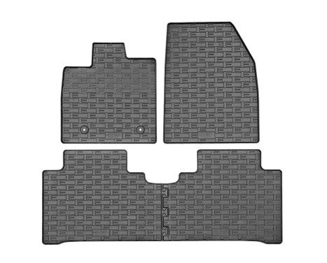Rubber mats suitable for BYD Atto 3 2022- (4-piece with mounting points)