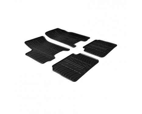 Rubber mats suitable for Chevrolet Aveo 2006-2011 (T-Design 4-piece)