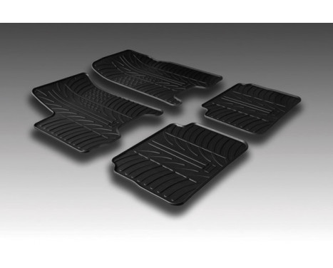 Rubber mats suitable for Chevrolet Aveo 2006-2011 (T-Design 4-piece), Image 2