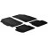 Rubber mats suitable for Chevrolet Spark 2010- (T-Design 4-piece)