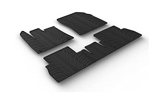 Rubber mats suitable for Citroën Berlingo Multispace /Opel Combo (3-piece)