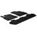 Rubber mats suitable for Citroen Berlingo / Peugeot Partner (T-Design 5-piece + mounting clips)