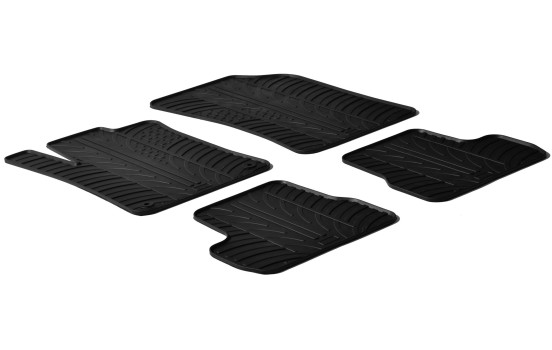 Rubber mats suitable for Citroen C3 2010- (T-Design 4-piece)