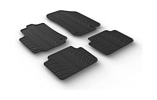 Rubber mats suitable for Citroën C3 Aircross 10/2017- (4-piece)