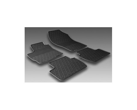 Rubber mats suitable for Citroen C3 from 2002 to 2010 (T-Design 4-piece), Image 2