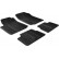 Rubber mats suitable for Citroen C3 from 2002 to 2010 (T-Design 4-piece)